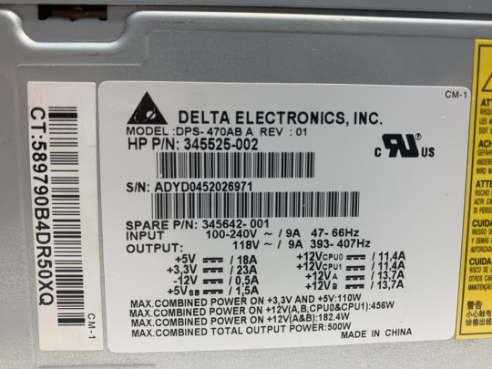 Delta DPS-470AB for HP XW6200 Tápegység - 1650037 (használt termék) #2